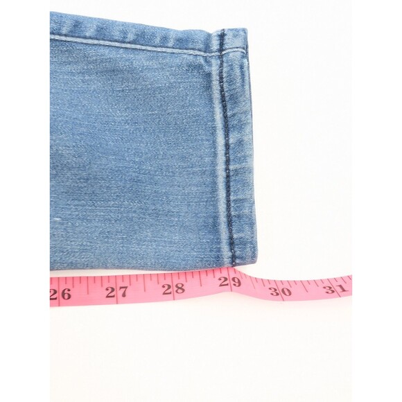 Express Low Rise Light Wash Distressed Faded Stretch Skinny Jeans 26/29 Size 0 - Picture 10 of 13
